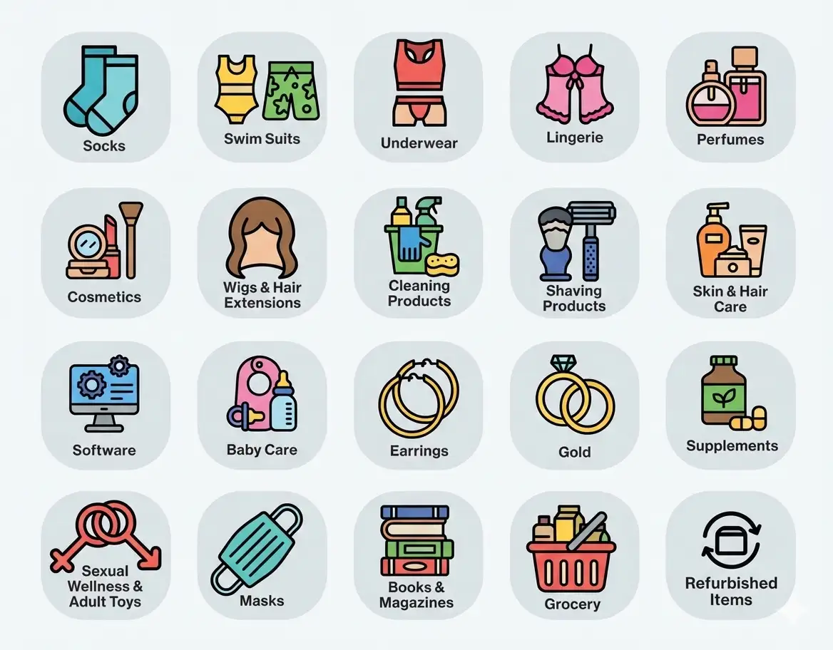 Non-Returnable Items Infographic
